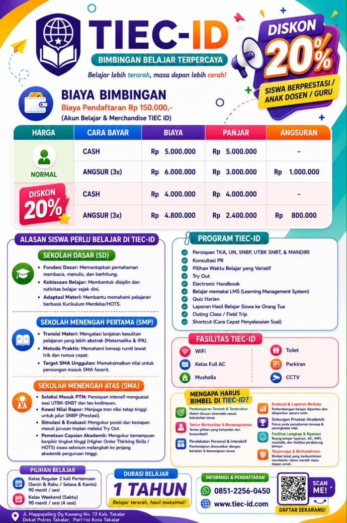 TIEC-ID Kembali dengan Suasana Belajar yang Baru & Tawarkan Diskon 20%! 